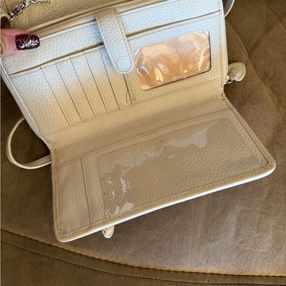 Brighton Cream Crossbody Bag with Textured Design - Picture 4 of 4